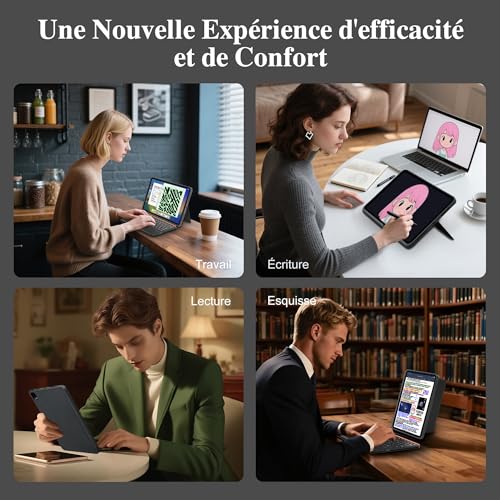 Coque Clavier iPad Pro 11 M4 M5 Support Réglable Protection Tablette 2024 2025
