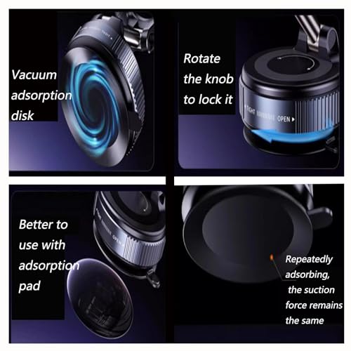 JXBCGAL Soporte Móvil Coche para Magsafe, Rotación 360°, Soporte Magnético para Teléfono de Coche, Accesorios para Coche Compatible con iPhone 16/15/14/13/12 y Todos los Smartphones - imagen 7