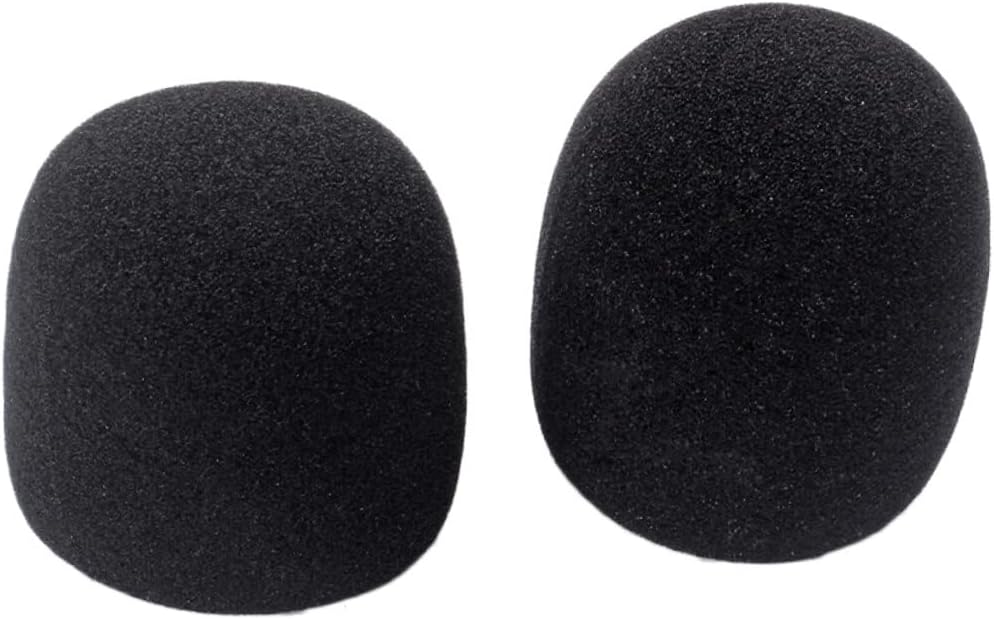 Vaguelly 10pcs Foam Windscreen Accessories Foam Microphone Covers Headset Microphone