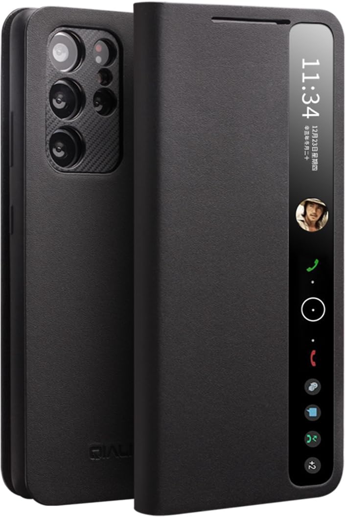 Funda de Cuero Inteligente de Alta Gama para Samsung Galaxy S21 Ultra Voltear/Suspender/Responde la Llamada de Forma Inteligente/Carcasa de Telefono Galaxy S 21 Ultra