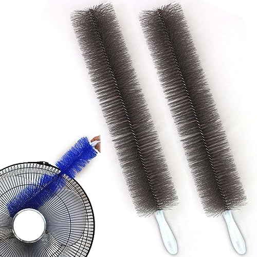 Cepillo flexible para el polvo, cepillo flexible para limpiar el polvo, cepillo de esquina de telaraña, cepillo de limpieza suave para ventilador de pie, aspas de ventilador de limpieza sin desmontar