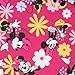 Disney Minnie Mouse Women's Scrub Top - All Over Print, Short Sleeve V-Neck Uniform Top for Ladies (Pink, Size 2X-Large)