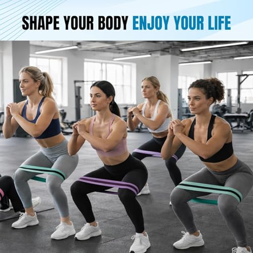 Image of Long Resistance Bands for Working Out Women, Fabric Resistance Band, Stretch Bands for Exercise Bands Resistance Bands Set for Physical Therapy, Elastic Bands for Exercise