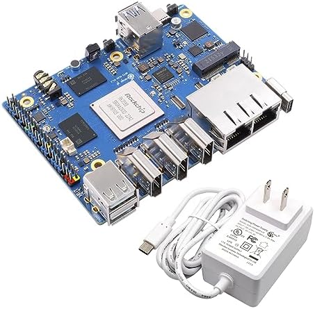 Orange Pi 5 Plus 16GB Rockchip RK3588 8 Core 64 Bit Single Board Computer, 2.4GHz Frequency Open Source Development Board Run Orange Pi OS, Android, Debian, Ubuntu (5 Plus 16G V2.1+TC Supply)