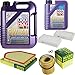 Produktbild QR-PARTS 69334959 Filter Set Inspektionspaket 6 Liter Motoröl Leichtlauf High Tech 5W-40 MANN-FILTER Innenraumfilter Luftfilter Ölfilter
