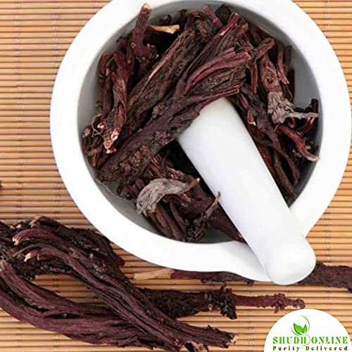 Image of Shudh Online Ratanjot Root /LALJADI /DAMINI BALCHAD /ONOSMA /ORCHANET /ALKANNA TINCTORIA /रतनजोत (50 grams)