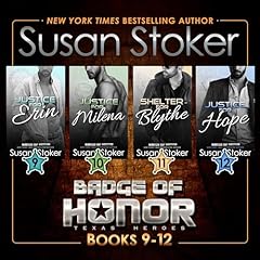 Badge of Honor: Texas Heroes Box Set 3: Books 9-12 Audiolibro Por Susan Stoker arte de portada