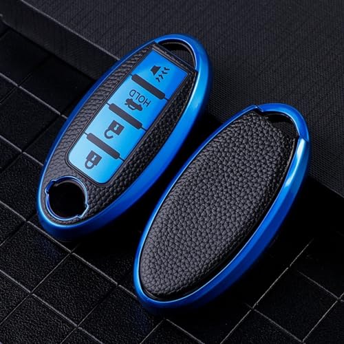 Coque de clé Nissan Qashqai J11 en cuir TPU look premium protège-clé élégant