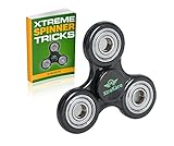Tri Fidget Spinner High Speed Quiet - Prime Anti Stress Anxiety Relief Hand Focus Toy - Stainless Steel Bearings - By XtraKare