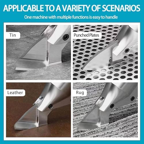 Tijeras eléctricas inalámbricas para metal, cuero y alfombra, velocidad ajustable