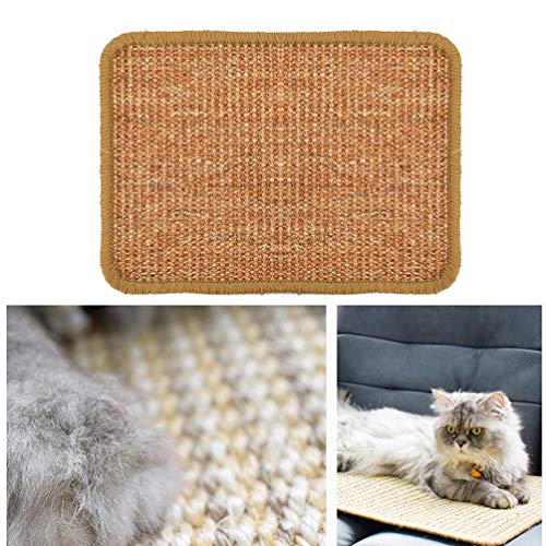 Baluue Tapete para arranhar gatos, tapete de sisal natural, tapete de garra, arranhador, gatinho, br