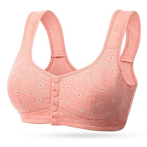 Buy Plus Size 3644 BCD Cup Wireless Bras Cotton Lingerie Front Close TBack Bra Lady Wire Free