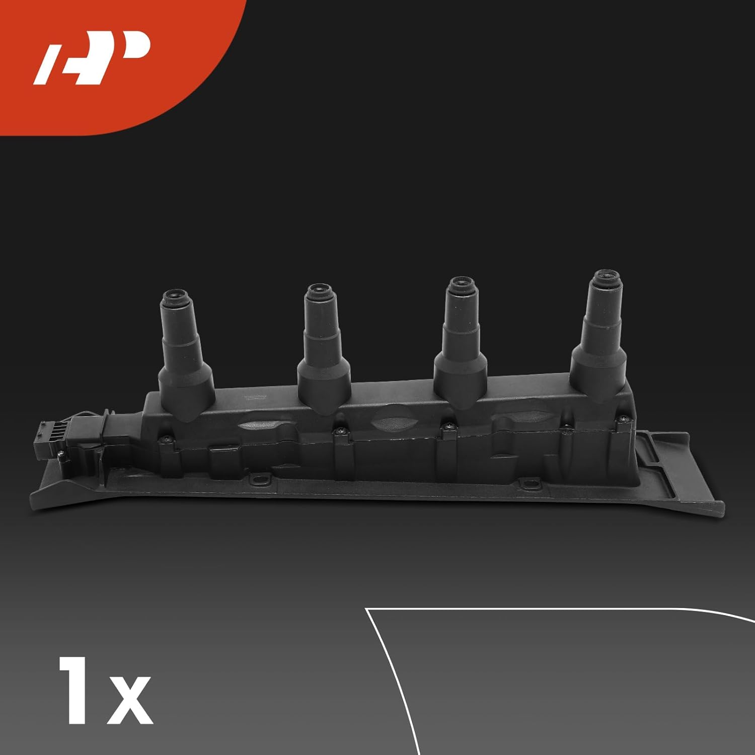 A-Premium 1x Ignition Coil Pack and 4x Iridium Spark Plugs Compatible with Saab 9-3 2000-2002, 9-5 1999-2003, 2.0L 2.3L, Replace# 55559955, 61058535