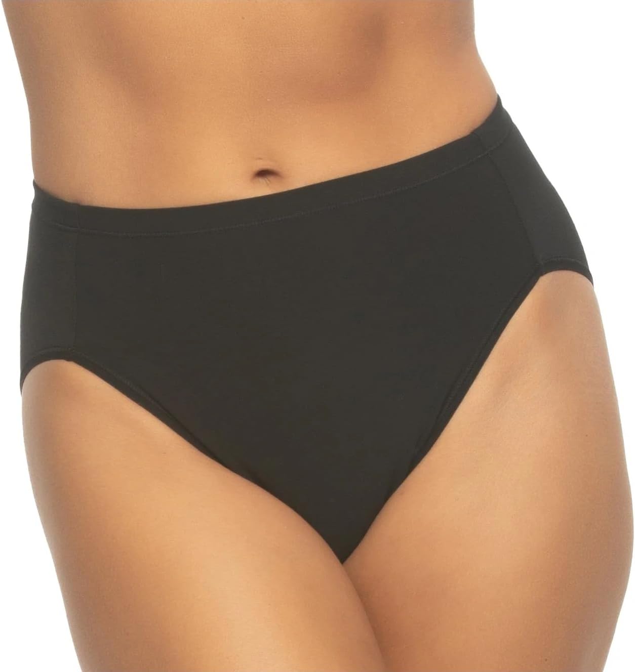 Felina Womens 6 Pack Super Stretch Cotton Hi-Cut Briefs