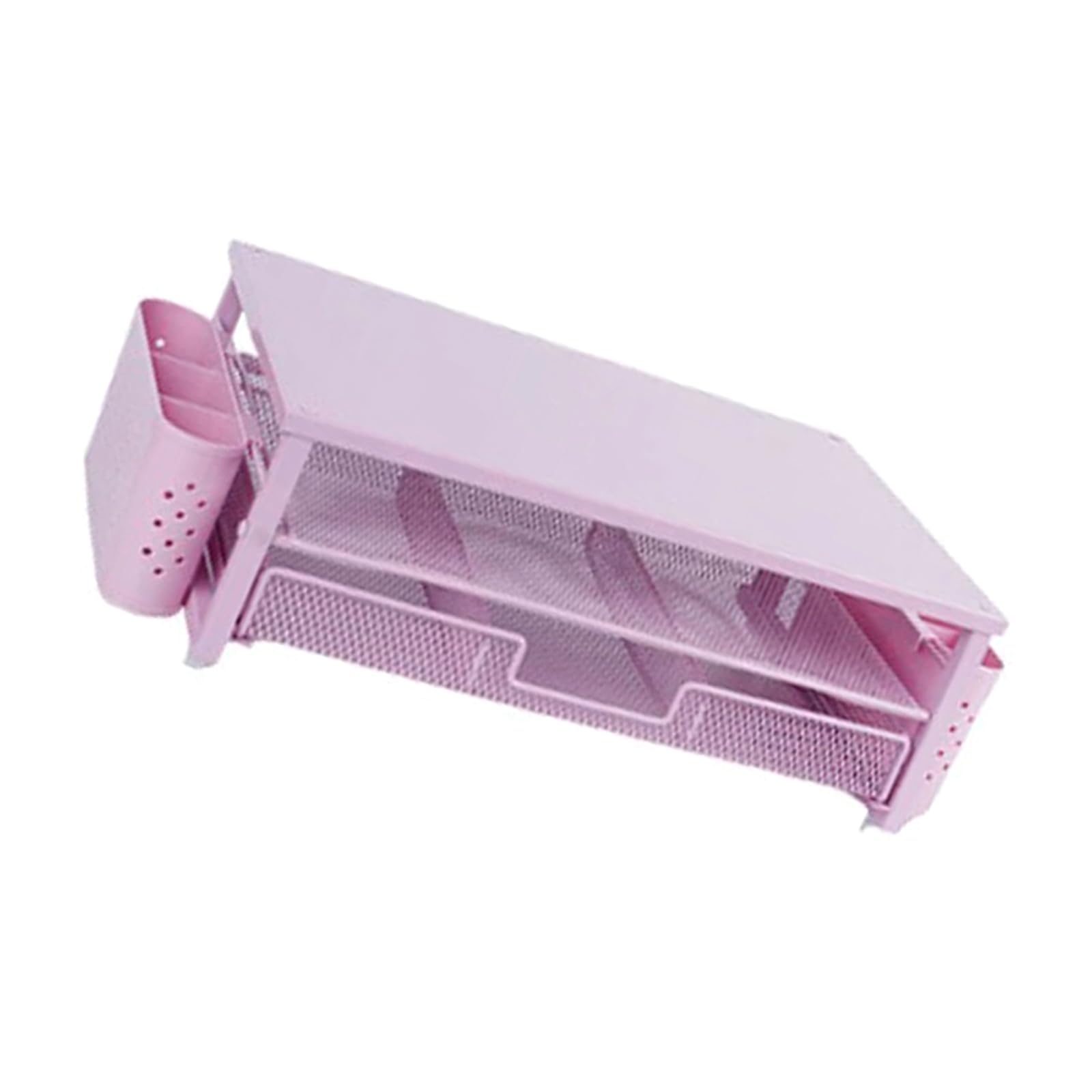Supporto per schermo con cassetto di ventilazione, portapenne, tazza a doppio strato, in metallo, con organizer da scrivania laterale, monitor in alluminio