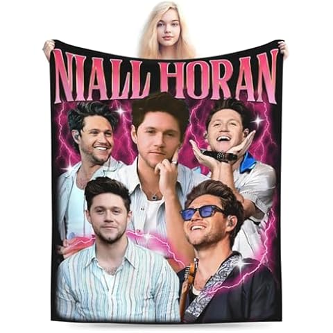UALWORY Niall Music Horan Throw Blanket Soft Fuzzy Plush Blanket for All Seasons Home Decor for Sofa Couch or Bed 50"x40" Cover