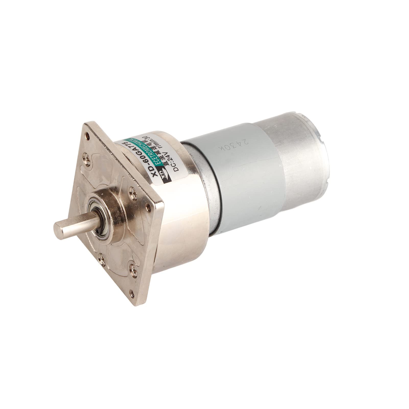 Gear Motor, DC12V/24V 35W Mini DC Gear Motor Metal Speed adjust Large torsion Motor CW/CCW(24V 30rpm)