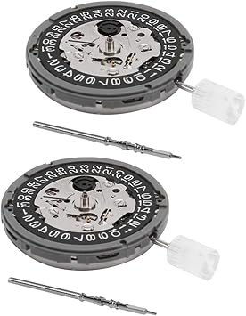 2Pcs Nh35 Nh35A Movement Mechanical Watch Movement High Accuracy Date at 3 Datewheel 24 Jewels Automatic -Winding