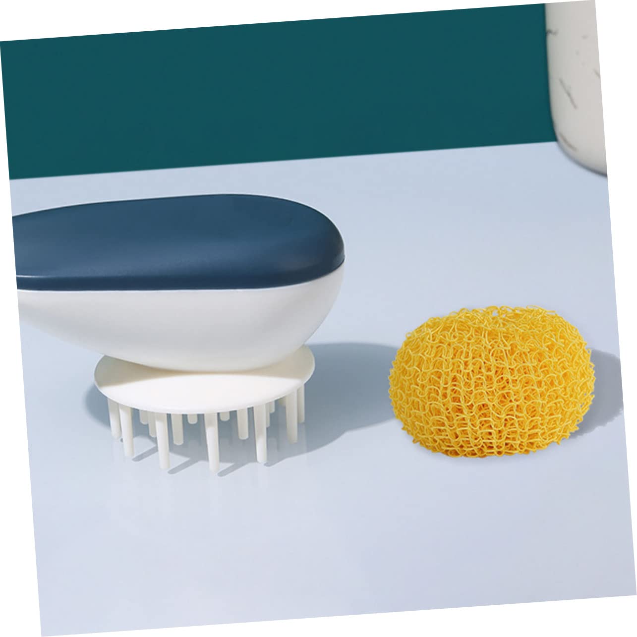 Boule de Nettoyage Ronde 2 Pièces en Fibre pour Vaisselle