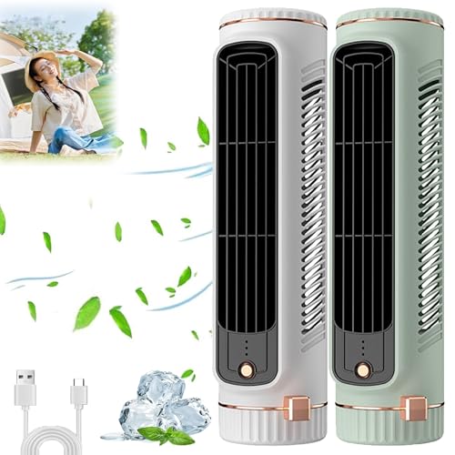 Sherum Rafraichisseur d'air, Refroidisseur d'air portable, mini climatiseur, Relaxix Cooling Ace, Sherum Climatiseur 3.0, Cooling Ace Climatiseur portable, Serum Cooling Ace 3.0 (Blanc + Vert)