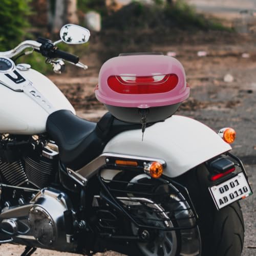 ¿Falta de espacio? Baúl de Motocicleta con respaldo 4