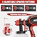 EWORK Paint Sprayer,1000W HVLP Electric Spray Paint Gun,4 Nozzles and 3 Spray Patterns,1400ml High Capacity Container,180 Din/s, Easy to Clean,for Furniture, Cabinets, Decks, Walls, Doors, DIY