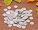 Shapenty Small Round Stainless Steel Flat Blank Stamping Tag Pendants Mini Discs for Bracelet Earring Necklace Chain Charms Jewelry Making and Specialized Photo Number Alphabet Stamping, 100PCS (10MM)