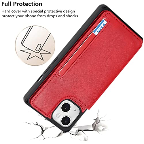 Funda iPhone 13 tipo billetera iCoverCase cuero flip cover antichoque con imán 5