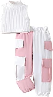 Hopscotch Girls Sleeveless White 2-Pc Textured Blouse & Pants Price In India