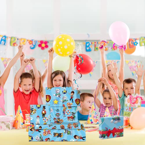 Bonamana 5 fogli di carta da regalo Paw, 51 x 75