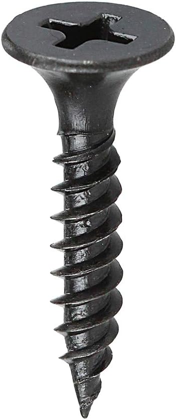 L.H. Dottie DWSBX6114 Drywall Screw Bugle Head, Phillips, No.6 by 1-1/4-Inch Length, Black Oxide, 100-Pack