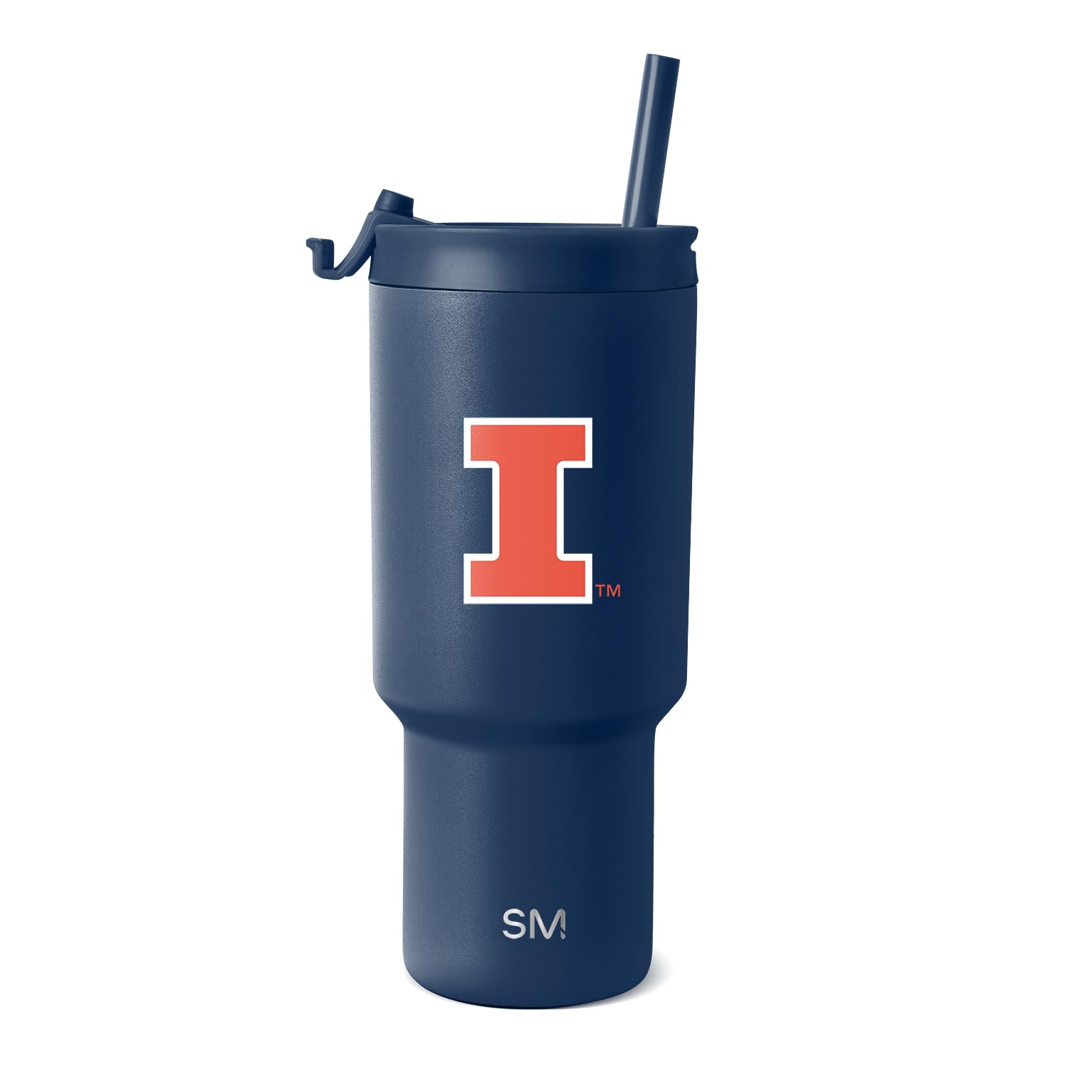 Simple Modern Illinois Fighting Illini Tumbler with Straw, 30oz, Collegiate