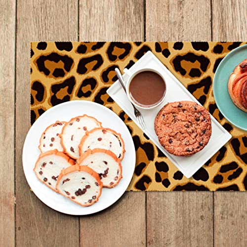 Sets de table léopard salle à manger antidérapants 30x45cm - 7