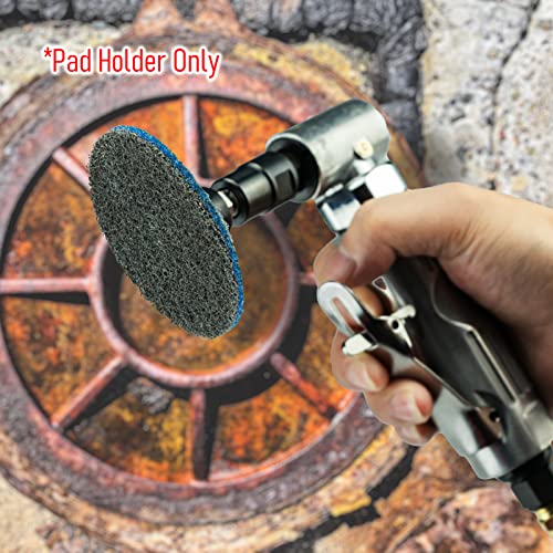 Renotec 3 Inch Quick Change Disc Pad Holder, 6 Pcs Roll Lock Disc Holder, 1/4" Shank For Angle Die Grinder Attachments, Type R, For Polishing, Sanding And Surface Preparation #TOP6