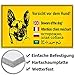 KAVARO Schild Hund Warnschild Hund Vorsicht Hund Achtung Hund
