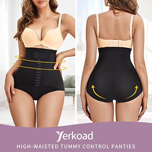 YERKOAD Womens Butt Lifter Panties Tummy Control Waist Trainer High Waist Stomach Body Shaper Girdle Slimming Underwear2