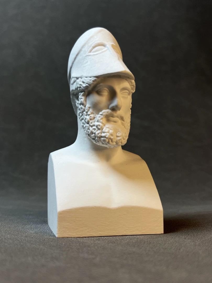 Amazon.co.jp: 彫刻 古代ギリシャ ペリクレス将軍 石膏像 装飾品 現代