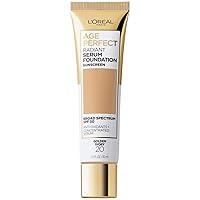 Vista 28 de L'Oreal Paris Age Perfect - Base de suero radiante con SPF 50, almendra, 1 onza