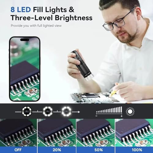 Microscope numérique WiFi pour soudure électronique et réparation mobile - 7