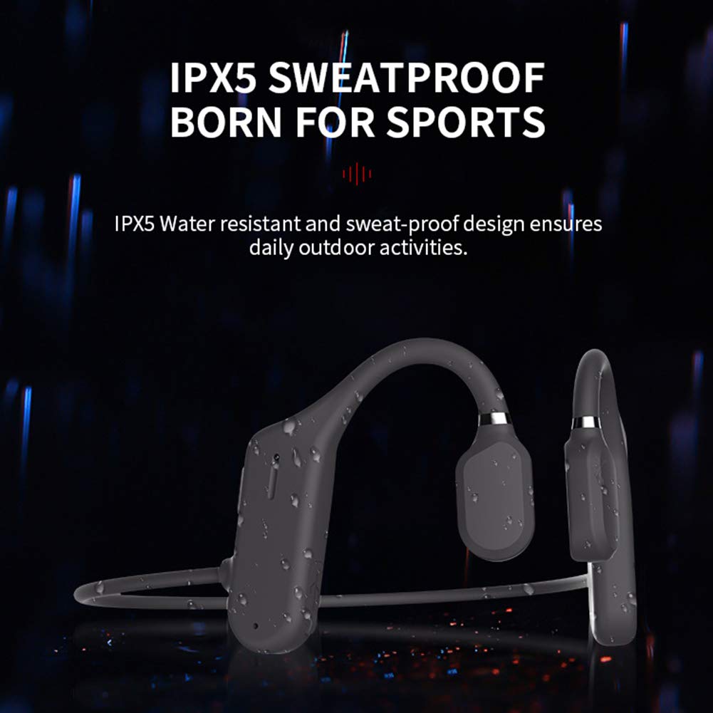 Bezprzewodowe słuchawki sportowe Bluetooth 5.0, otwarte ucho, do biegania, Hi-Fi 6D, stereo, IPX5, wodoodporne, odporne na pot, bezprzewodowe, sportowe, lekkie, dla mężczyzn, kobiet,