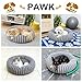 Pawk Hundebett Mittelgroße Hunde, Große Katzenbett Flauschig, Hundekorb Waschbar Abnehmbar, Rund Hundebett rutschfest Füllung Granulat und Memory-Schaum, 76x76x20cm