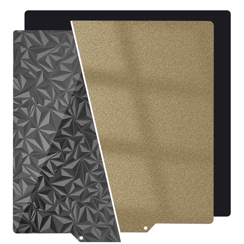 Upgraded Smooth/Textured PEO+ PEI Sheet 430x430mm Double-Sides Spring Steel Build Plate Magnetic Flexible Heated Bed 3D 