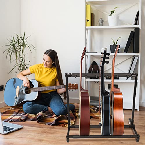 Support pour 5/7 Guitares et Basses, Support pour Guitare, Support Multiple avec Rembourrage en Caoutchouc Antidérapant… - Les Beatles, Paul McCartney, John Lennon, RIngo Starr, George Harrison Support pour 5/7 Guitares et Basses, Support pour Guitare, Support Multiple avec Rembourrage en Caoutchouc Antidérapant… – Image 3