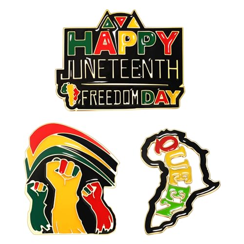 Image of African Brooches for Women Juneteenth Brooch Pins Enamel Black History Africa Map Brooches Black Queen Power Fist Lapel Pins Black History Month Juneteenth African Jewelry Accessories Outfits Party Favors Gifts