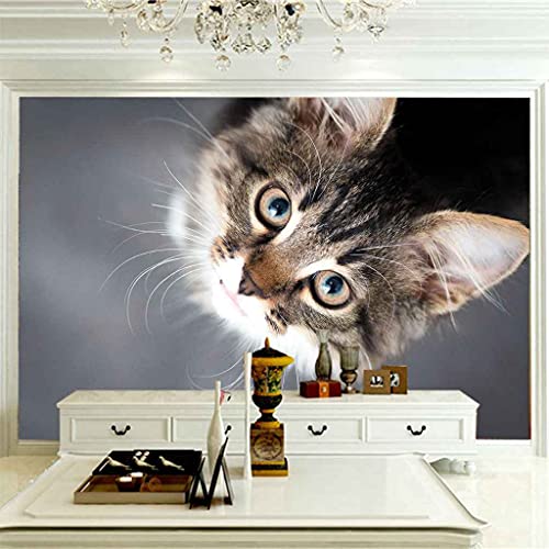 Papier peint 3D chat autocollant pour masquer les défauts d'un mur - 4