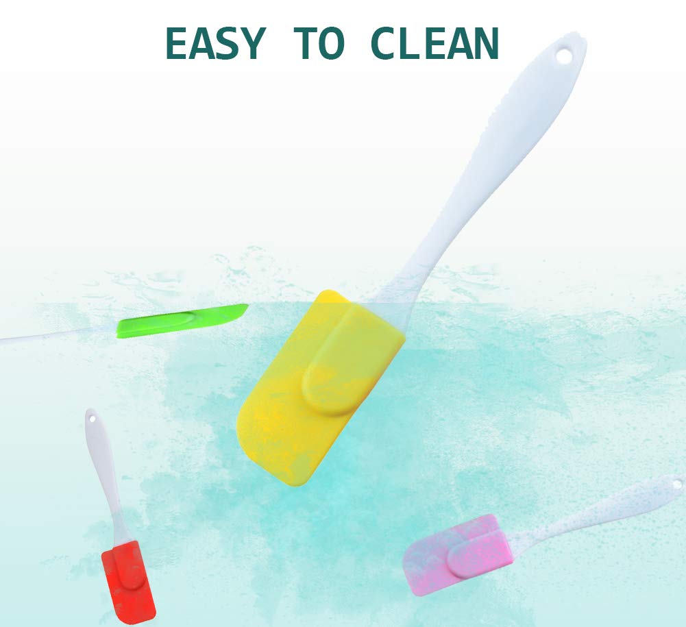 5 Pièces Spatule Cuisine Silicone, Spatule Silicone Resistant Chaleur