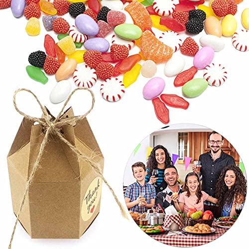 Rayong 50 Pezzi Scatole Regalo Kraft Scatole