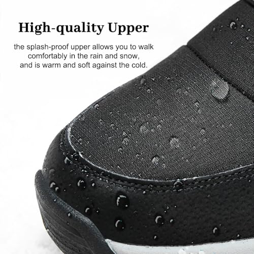 Maylrvjv Men's Snow Boots Warm Fur Lined Anti-Slip Wear-Resistant Comfy Walking Winter Outdoor Boot3