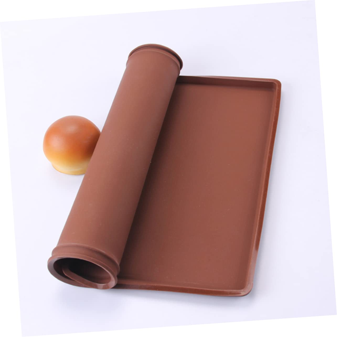 Tapete de Silicona para Hornear L 25874 de Grado Alimentario | Color Marrón, Limpieza Sencilla y Apto para Lavavajillas, para Chocolates y Merengues DIY