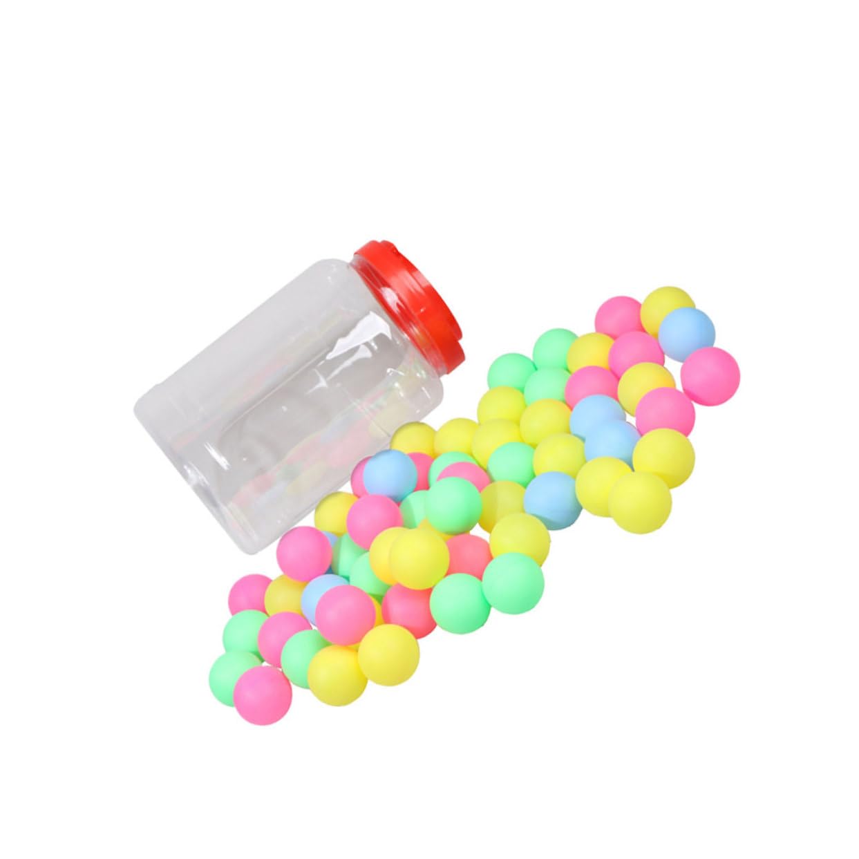 Mikikit Balls 100pcs 40mm Seamless Pong Balls Perfect for Game Nights Party Accessories